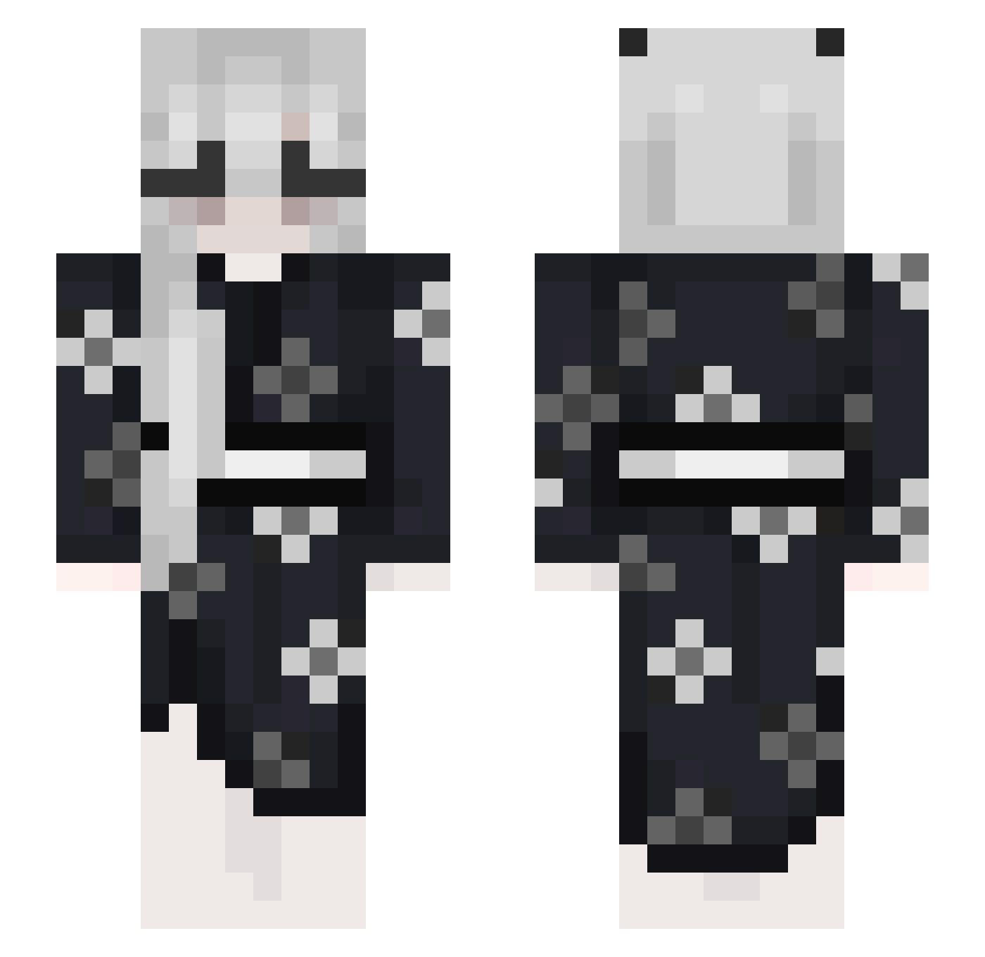 crispyyh Minecraft skin, front and back view