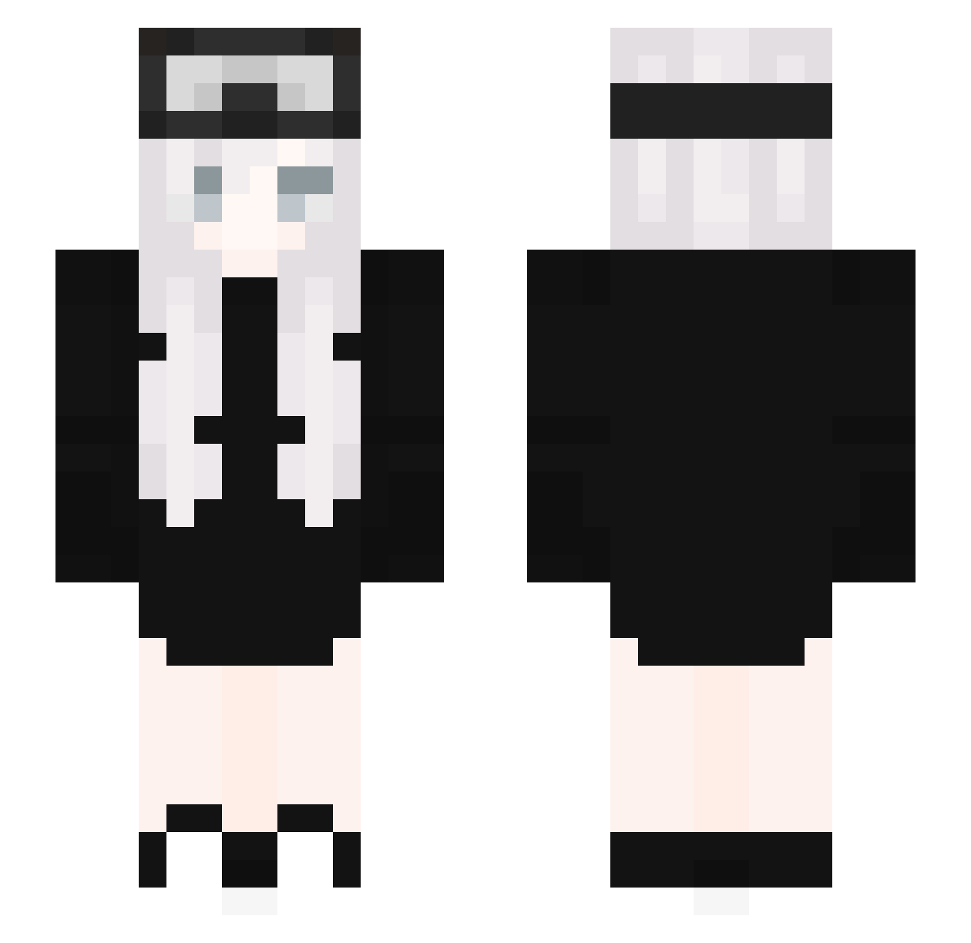 ufks_ Minecraft skin, front and back view