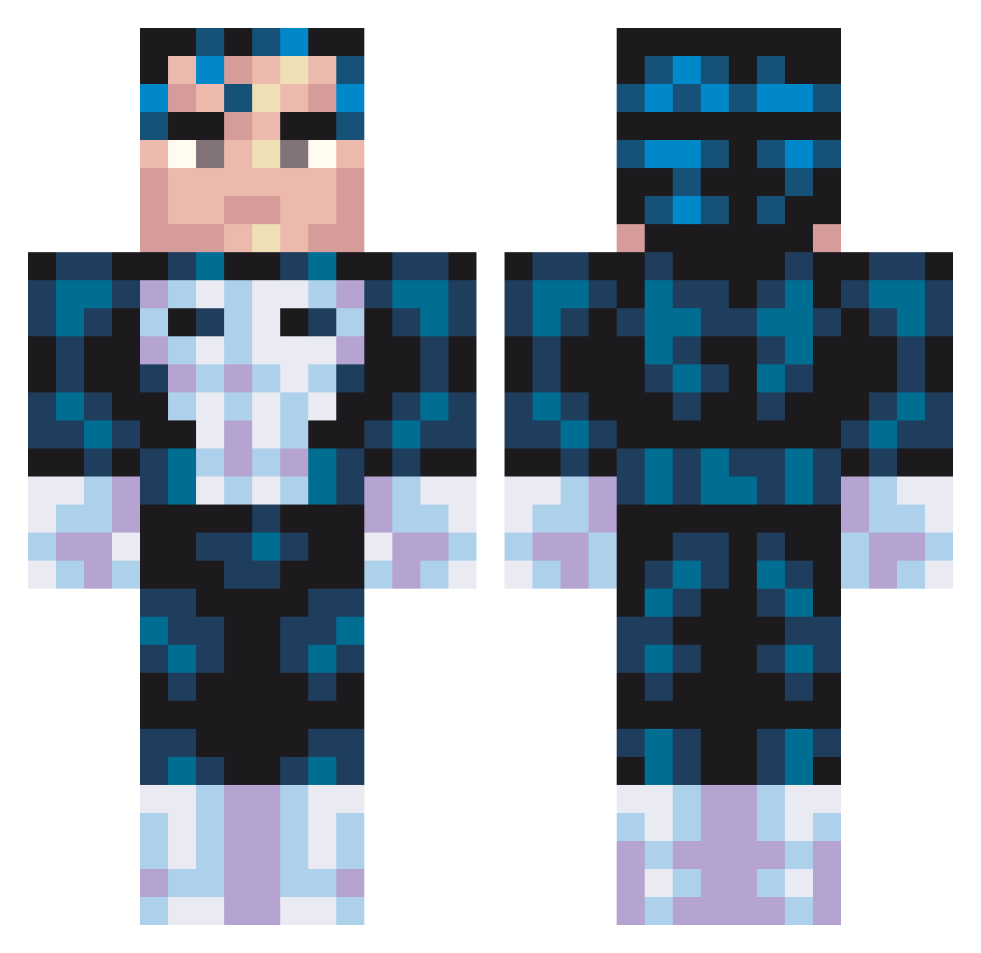 caydeo Minecraft skin, front and back view