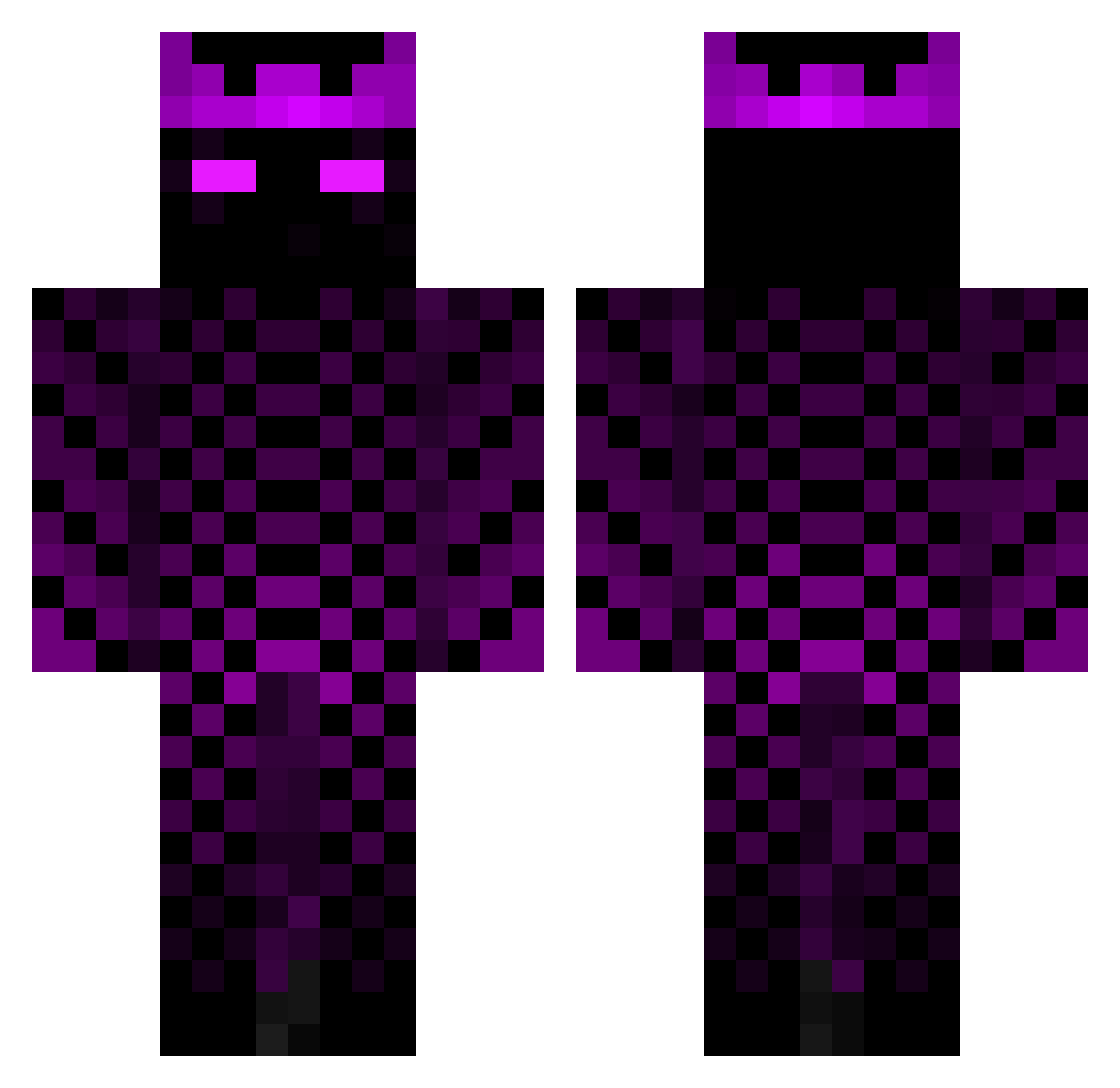 GloomY_903 Minecraft skin, front and back view