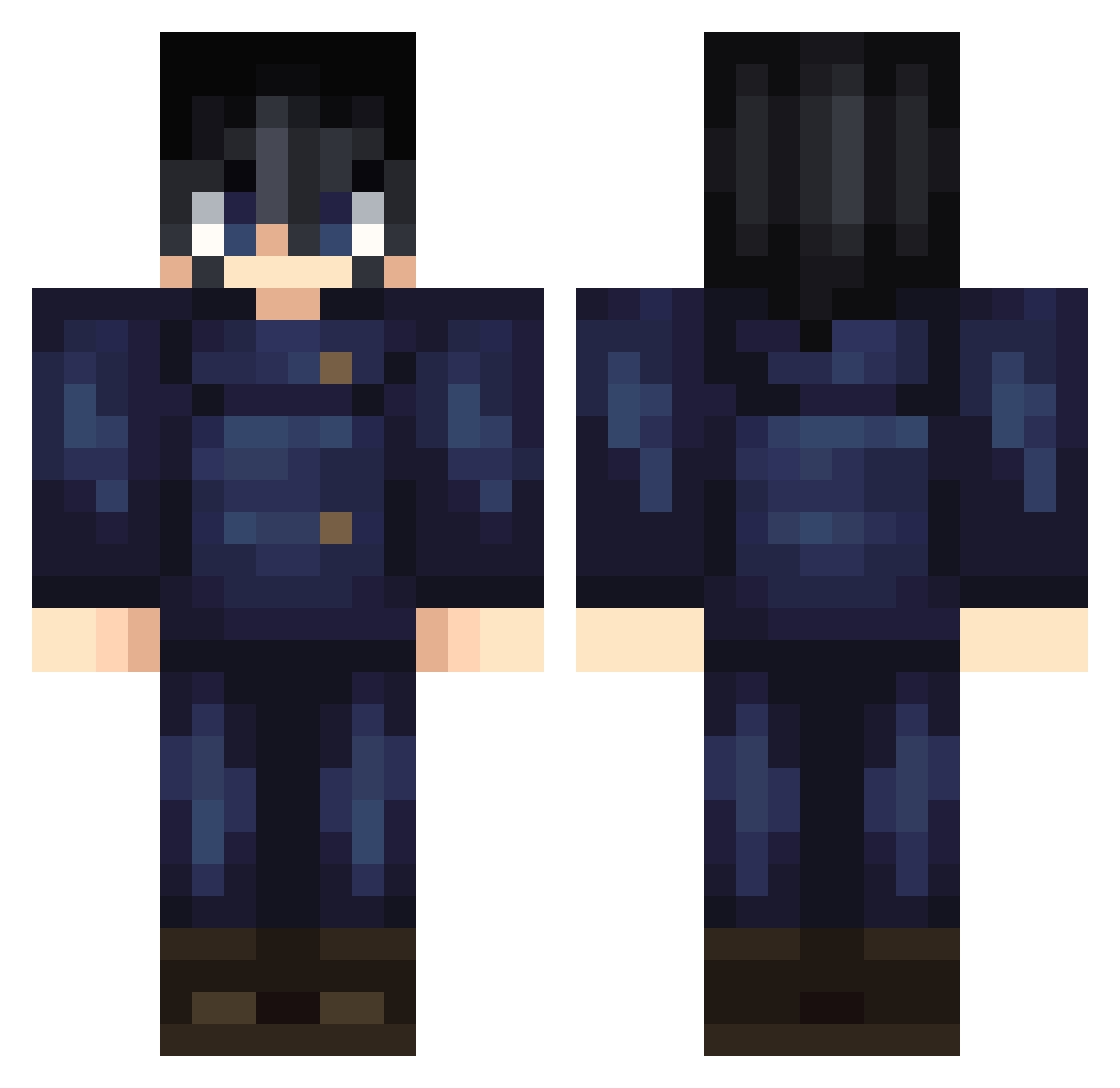 _Megoober_ Minecraft skin, front and back view