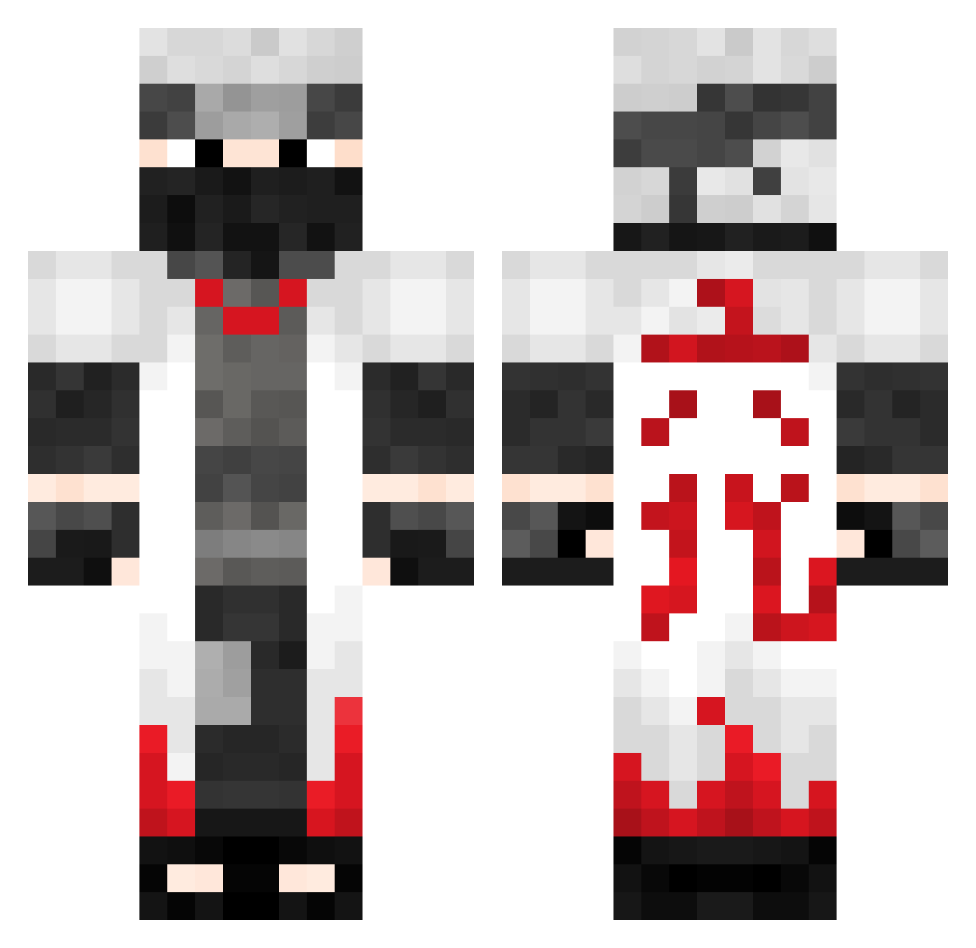 KakashiHatake250 Minecraft skin, front and back view