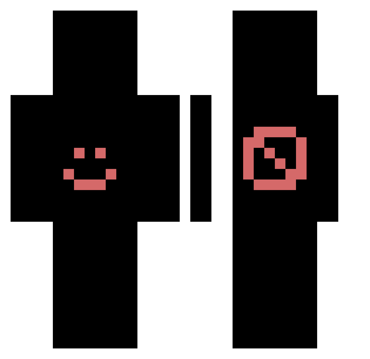 DAVIGMN011 Minecraft skin, front and back view