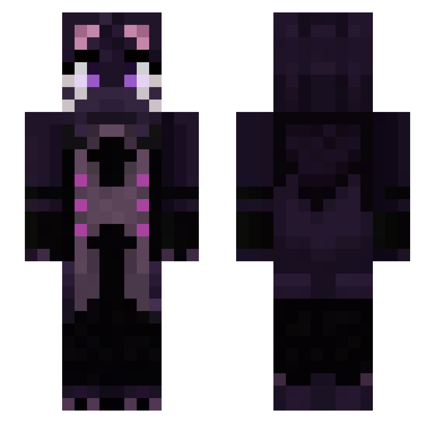 kelvingularte12 Minecraft skin, front and back view