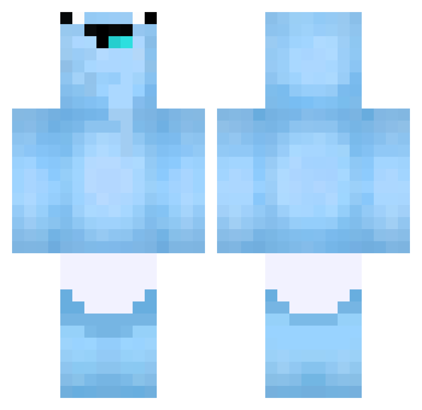 kwj0324 Minecraft skin, front and back view