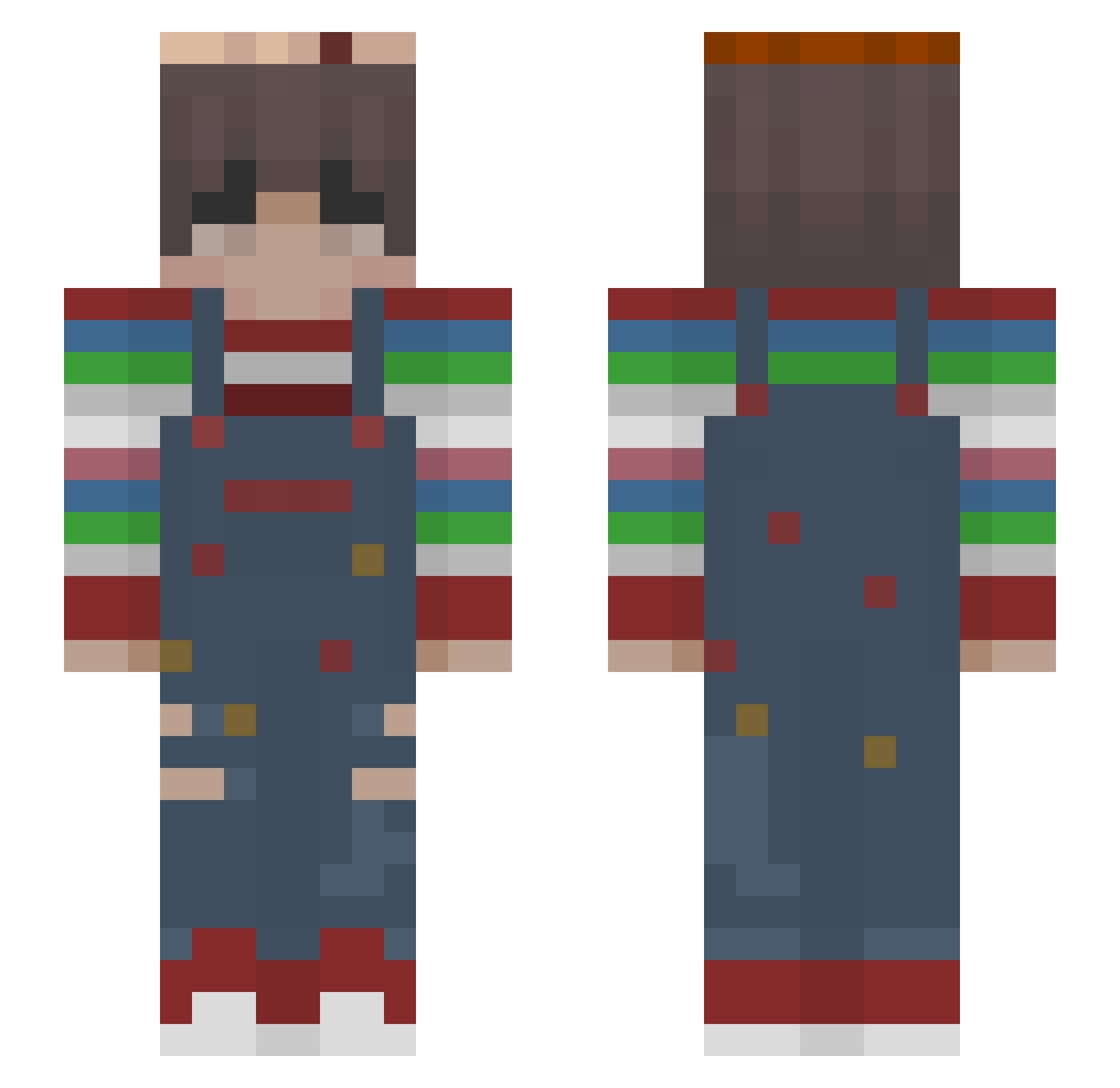 KeNkawaii01 Minecraft skin, front and back view