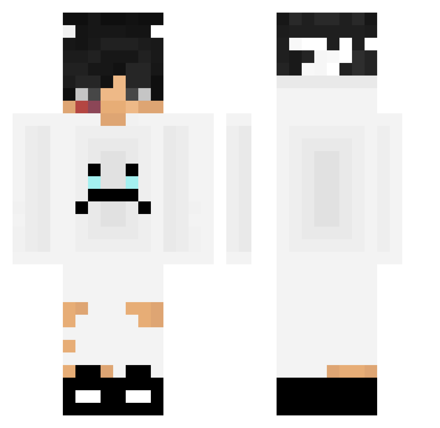 7mOzE_YT Minecraft skin, front and back view