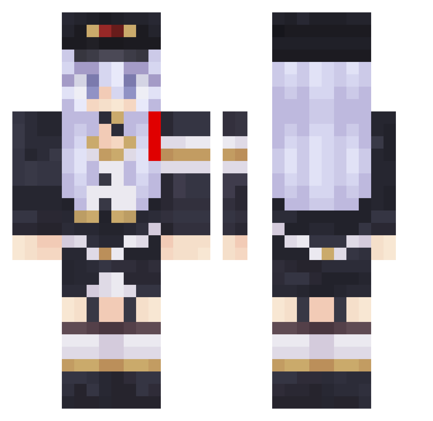 iwishbli2s Minecraft skin, front and back view