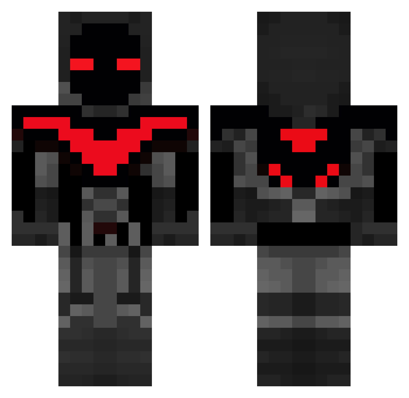 NerosThrone Minecraft skin, front and back view