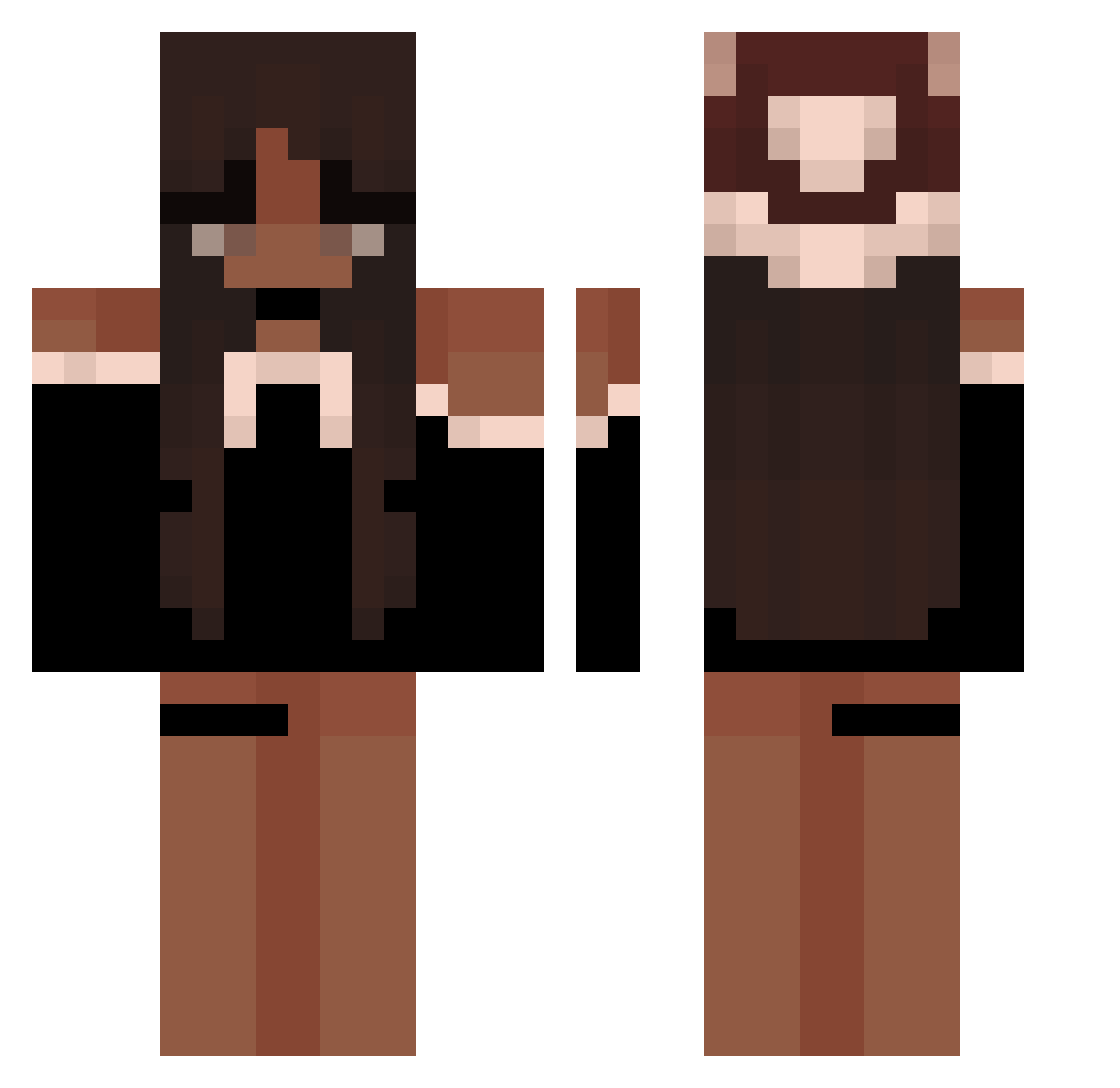 Katar_ Minecraft skin, front and back view