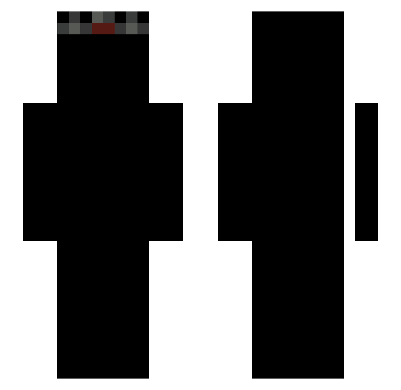 kyan2012 Minecraft skin, front and back view