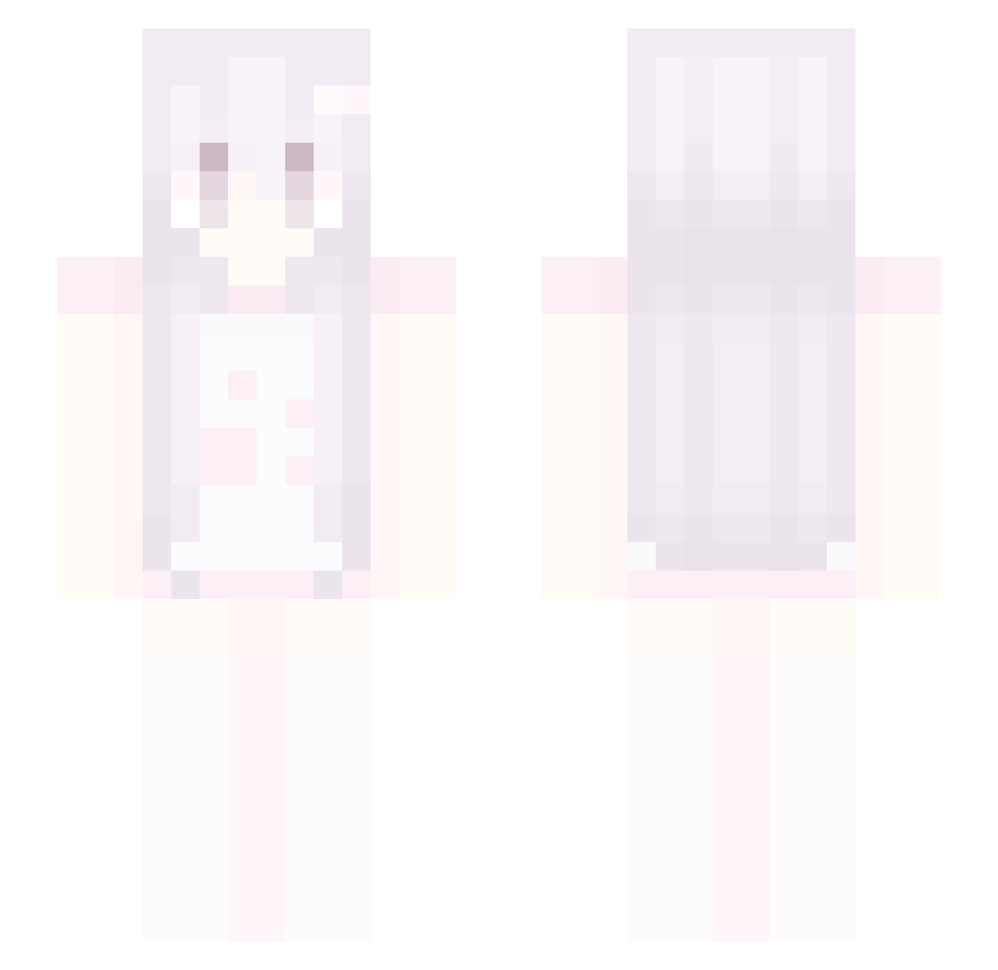 yahwie Minecraft skin, front and back view