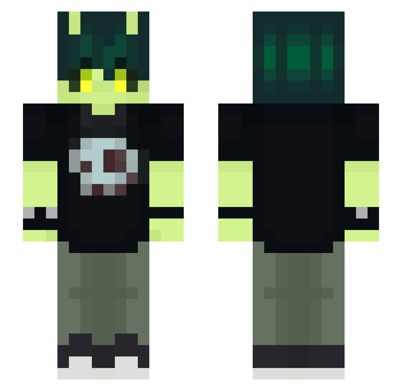 echobyte_ Minecraft skin, front and back view