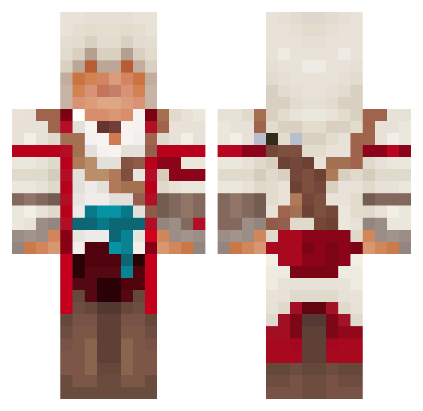 electricwiz Minecraft skin, front and back view