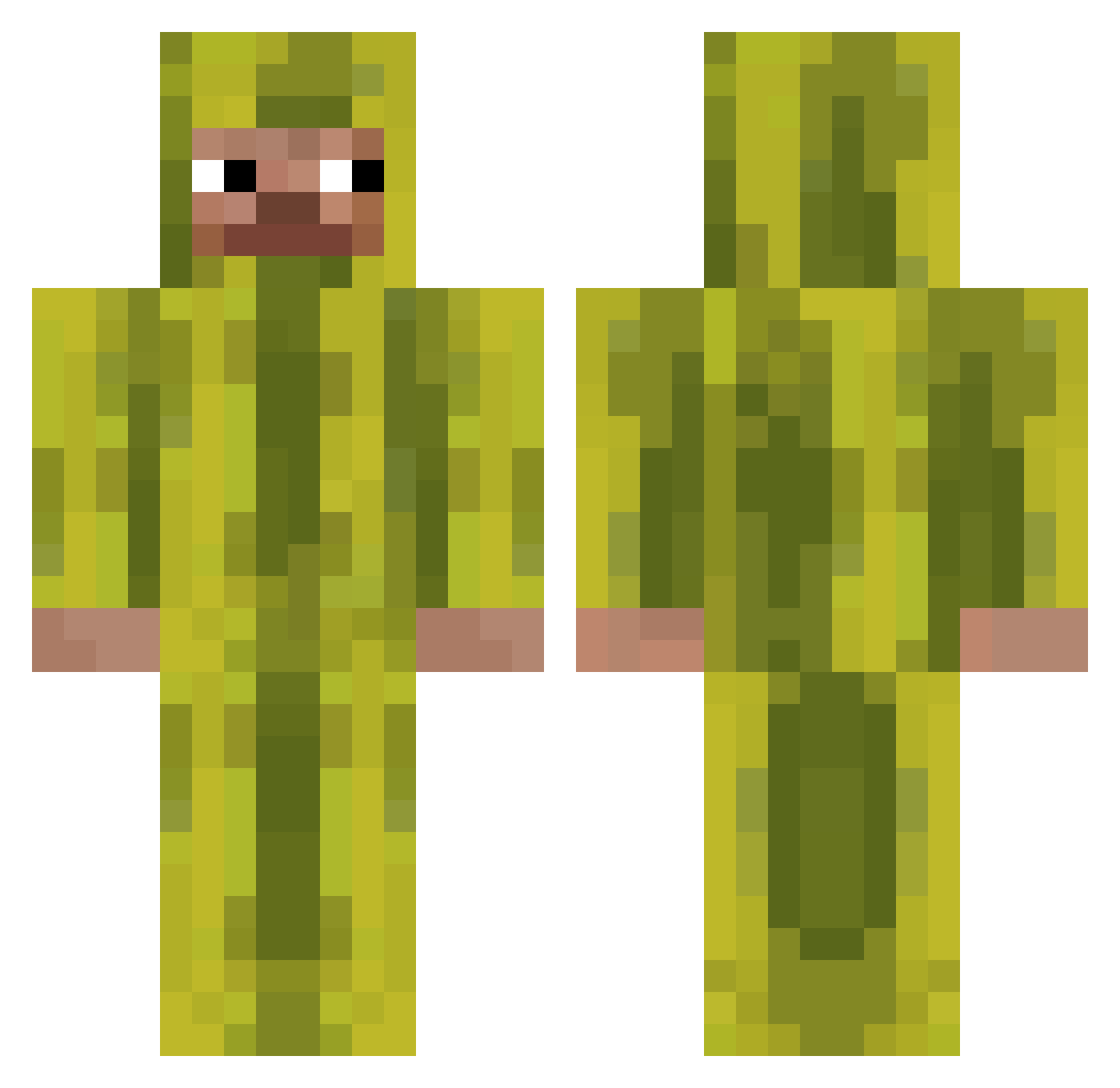 MrKrzychu Minecraft skin, front and back view