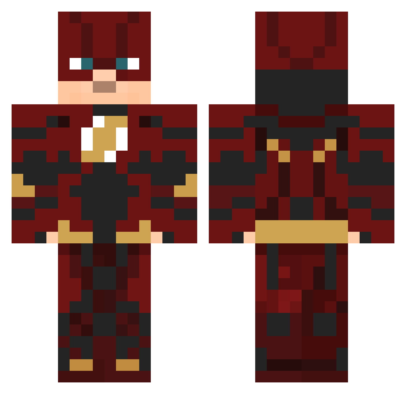 MayMayG Minecraft skin, front and back view