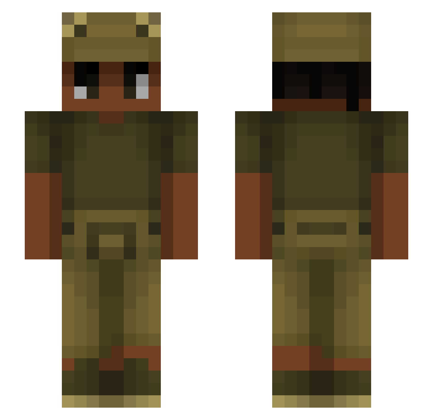 ata_khan Minecraft skin, front and back view