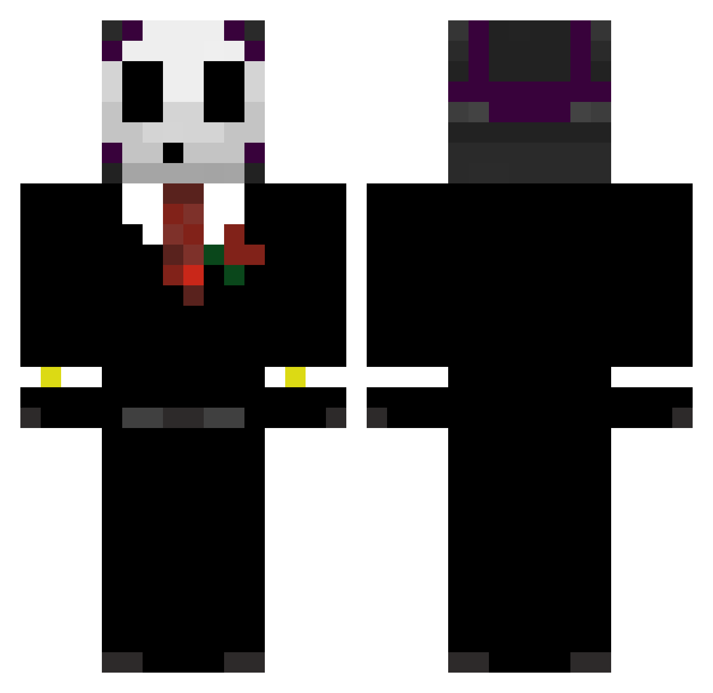 Lorry013 Minecraft skin, front and back view