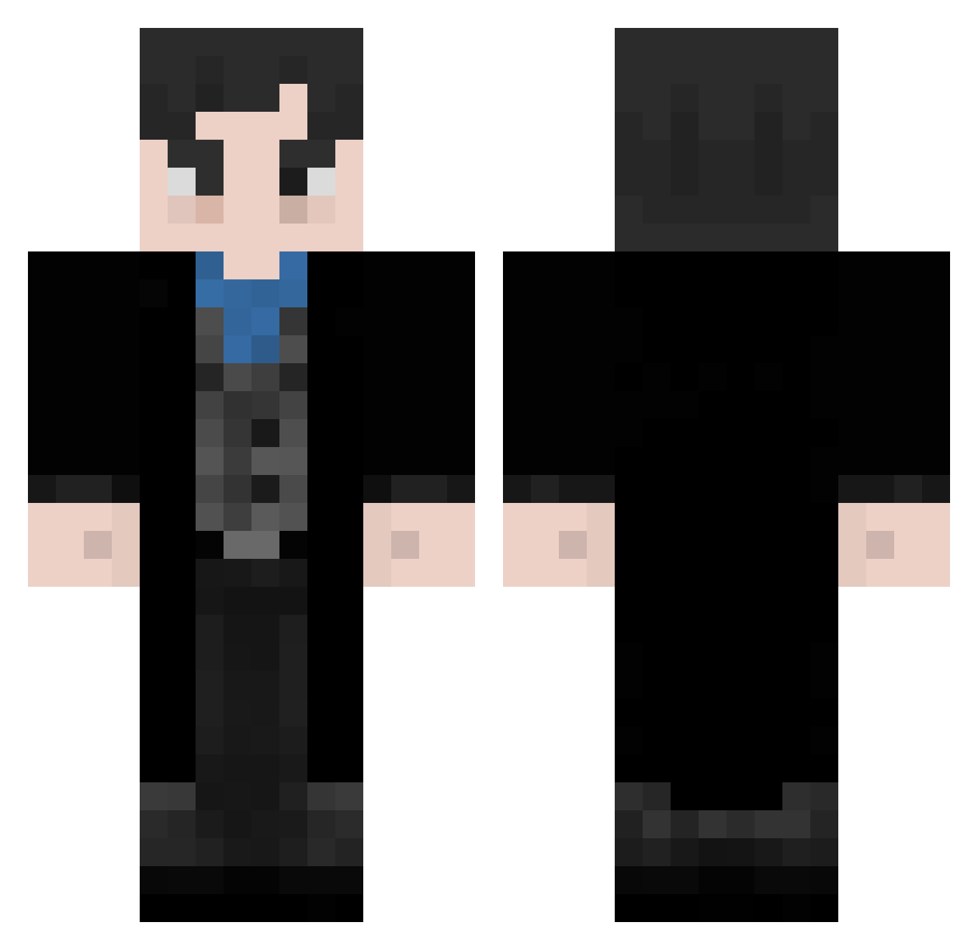 Savatore Minecraft skin, front and back view