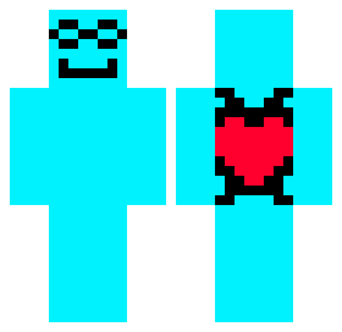 x_GhostSavage_x Minecraft skin, front and back view
