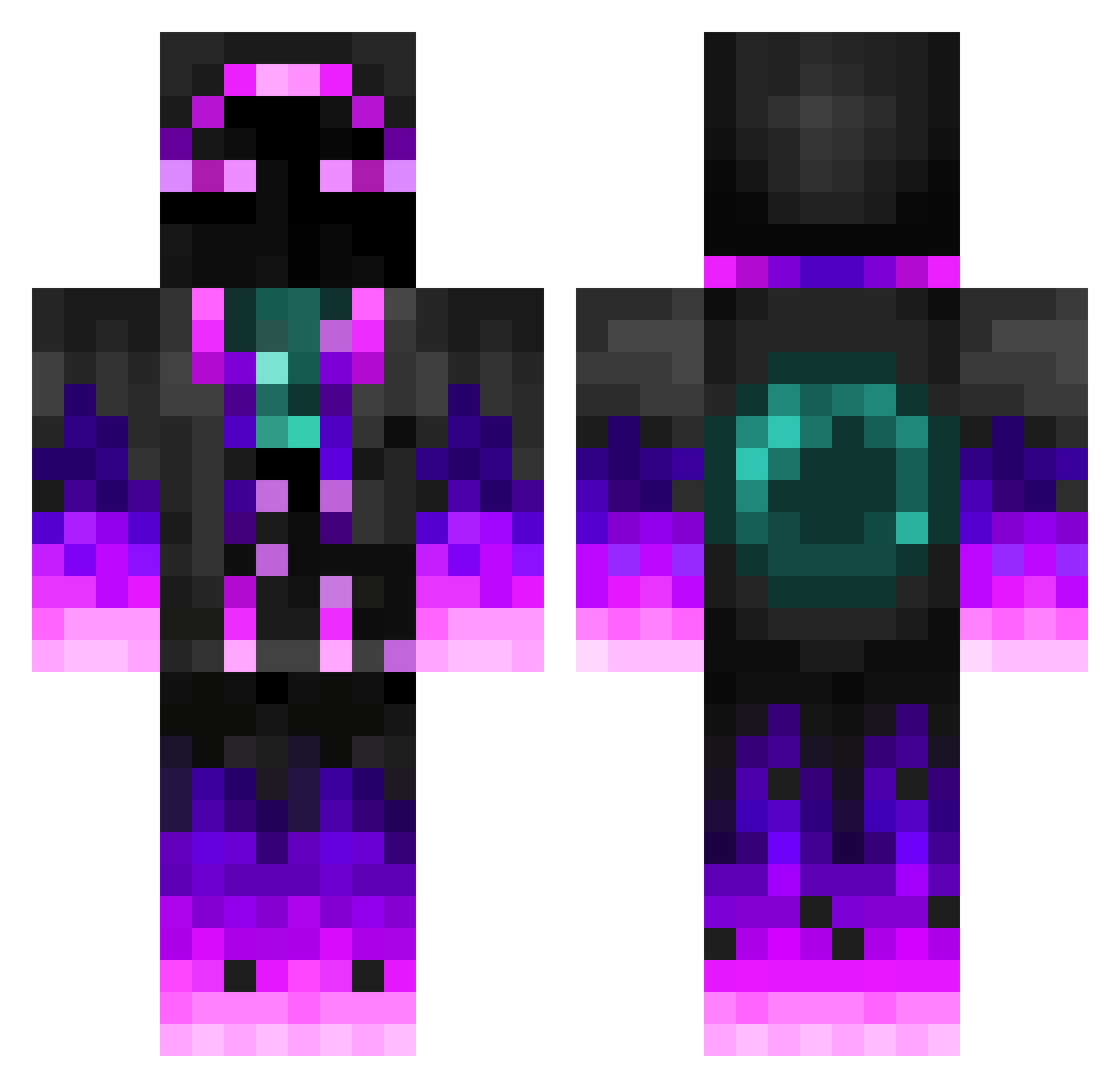 Indian_Guy Minecraft skin, front and back view