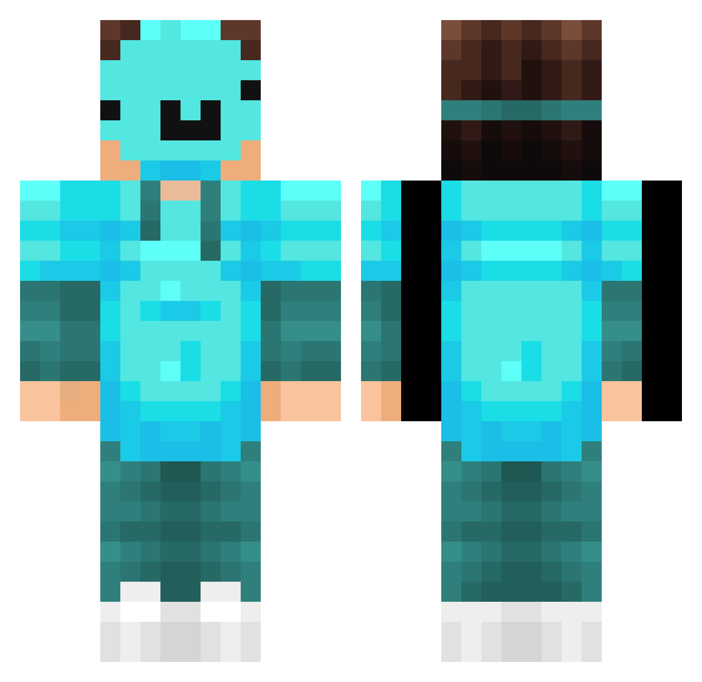 LeonLeon_2018 Minecraft skin, front and back view