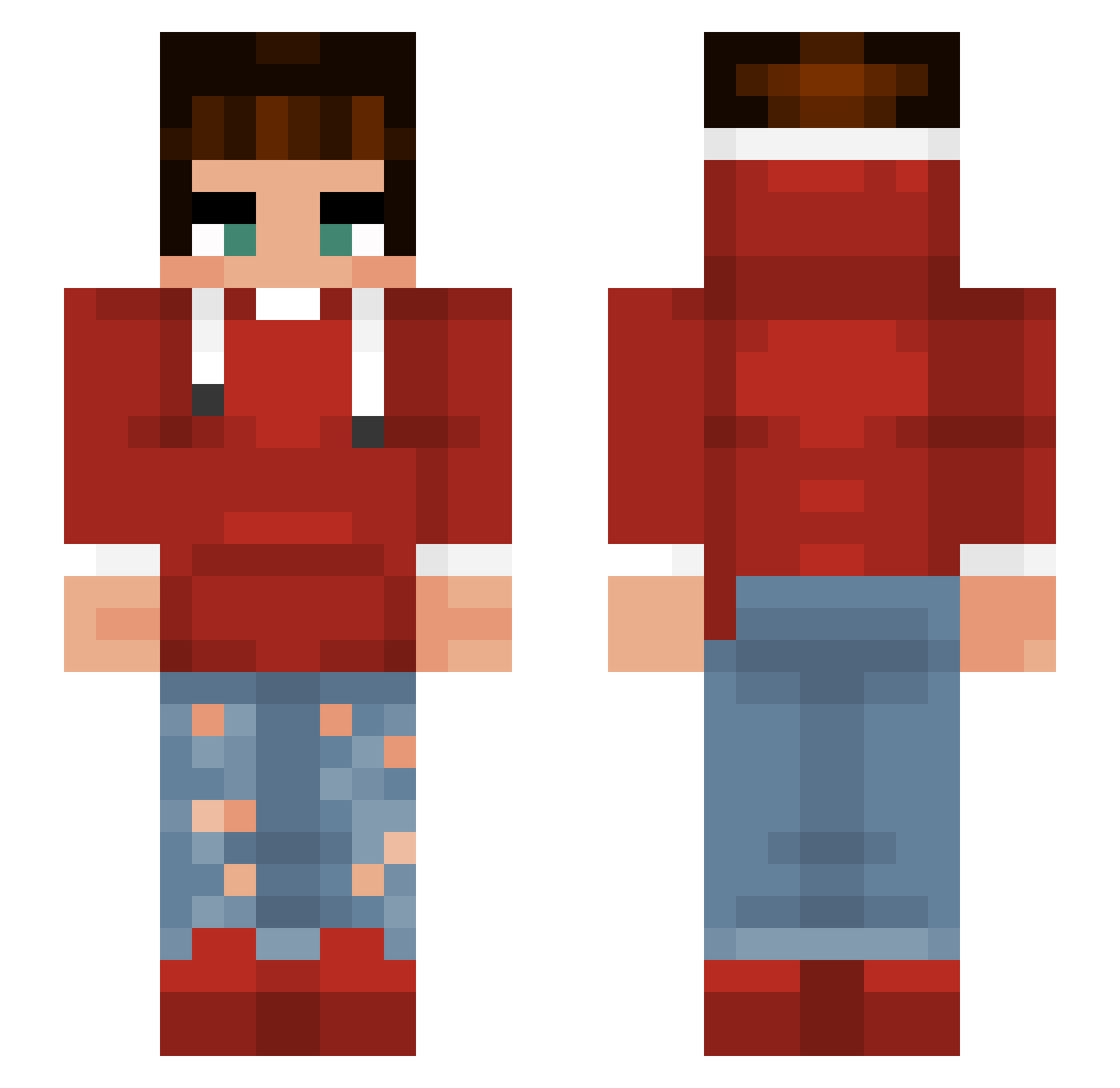 Manicale_ Minecraft skin, front and back view