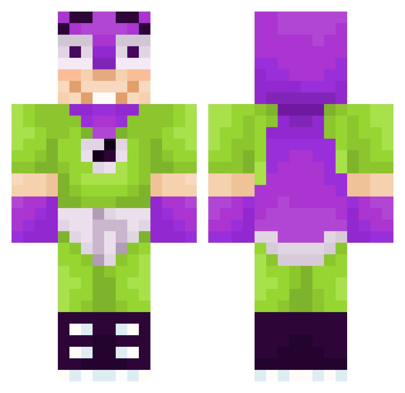 olegnaidocin Minecraft skin, front and back view