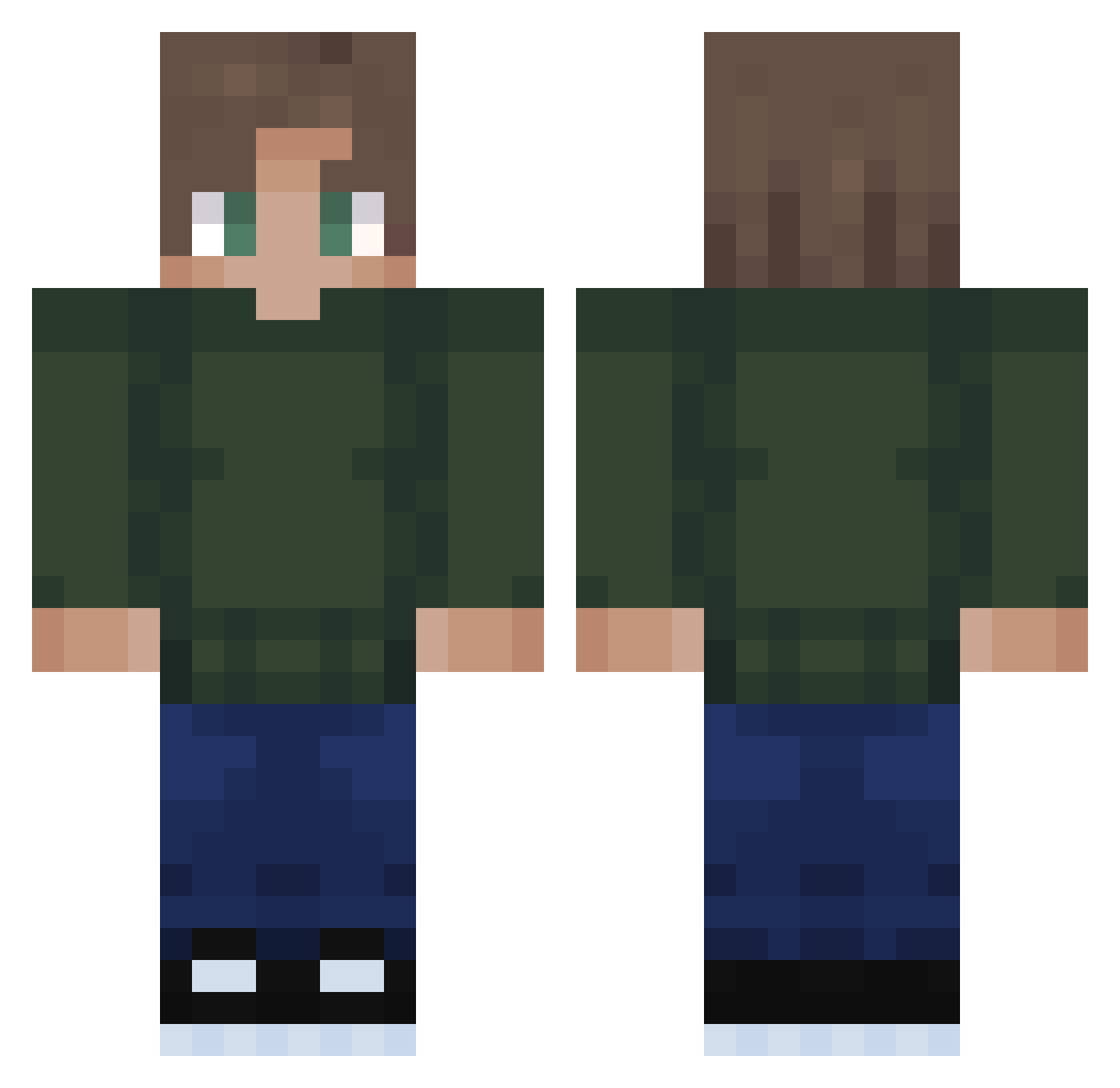 LUKAS5387 Minecraft skin, front and back view