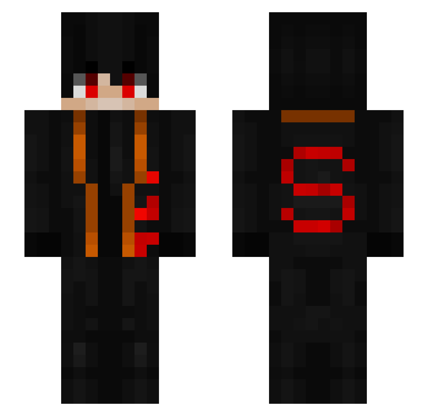 SidorenkoAW3 Minecraft skin, front and back view