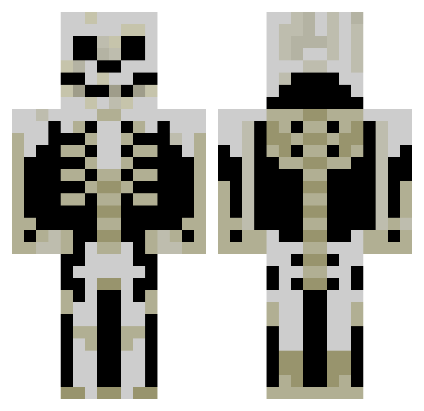 Alhosni_X Minecraft skin, front and back view