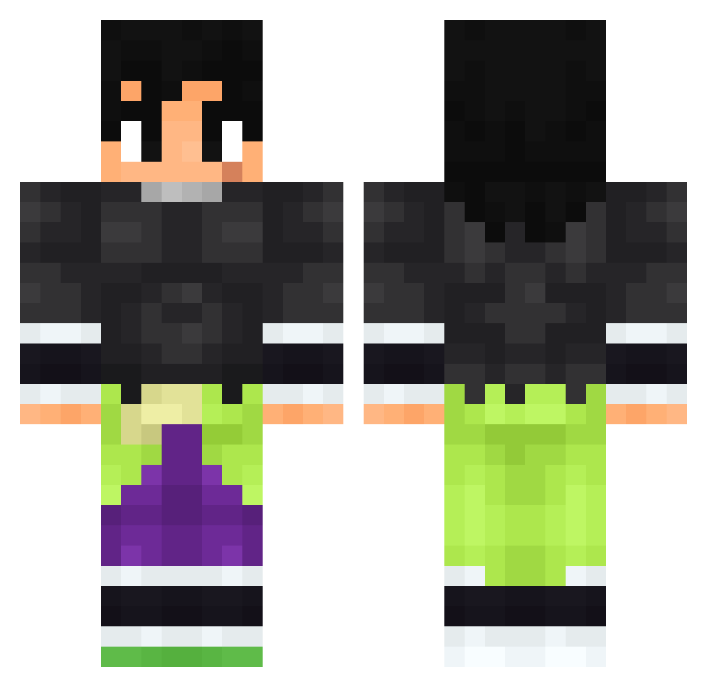 Raulllll18 Minecraft skin, front and back view