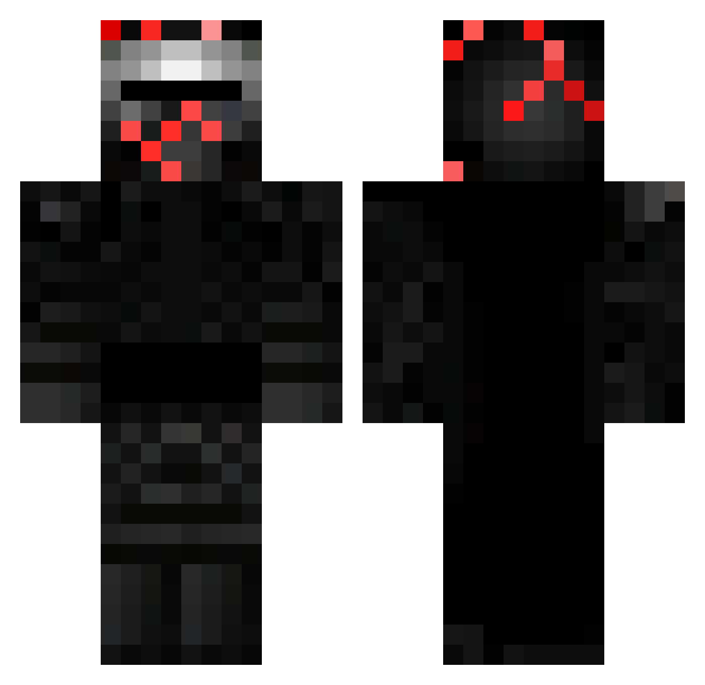 ForceLord48 Minecraft skin, front and back view