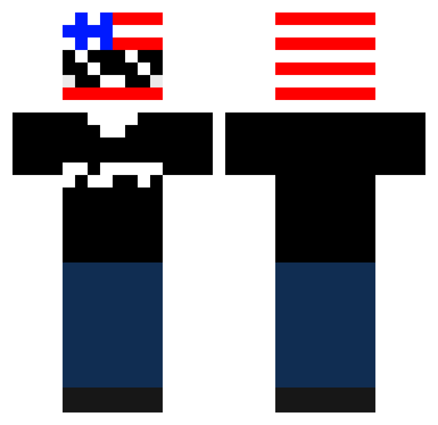 PROXLY84 Minecraft skin, front and back view
