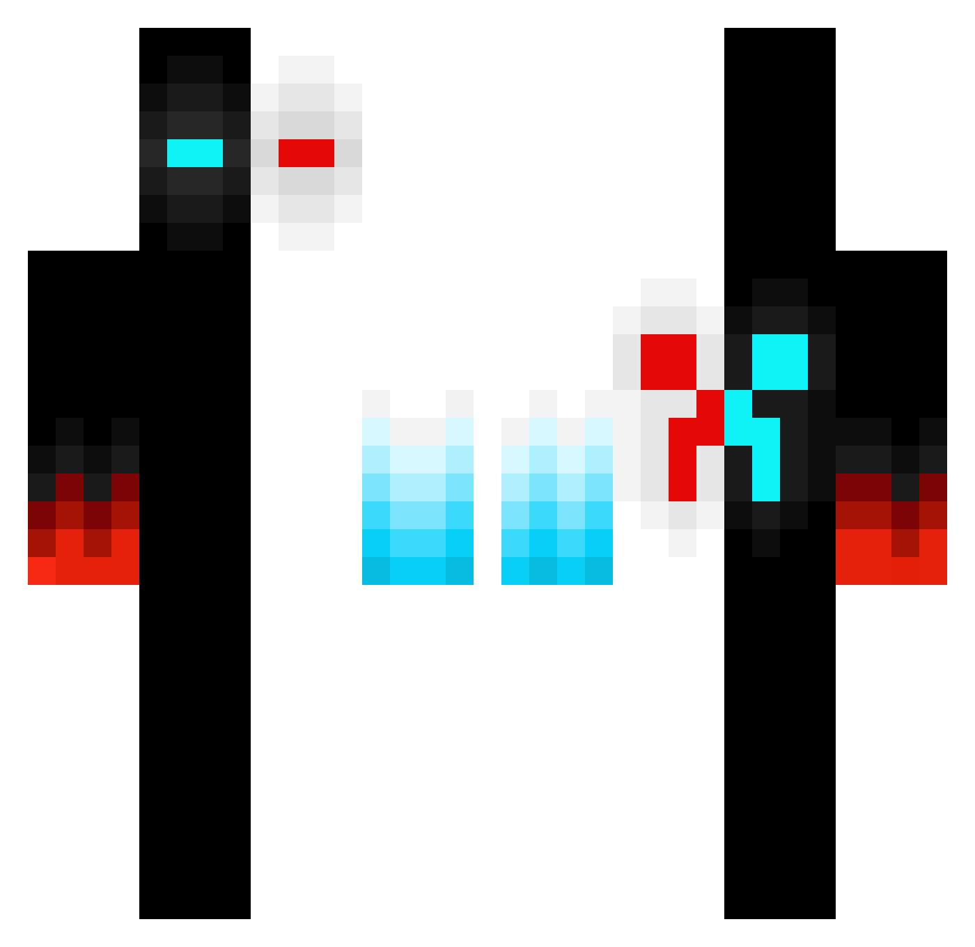 x_Ogd Minecraft skin, front and back view