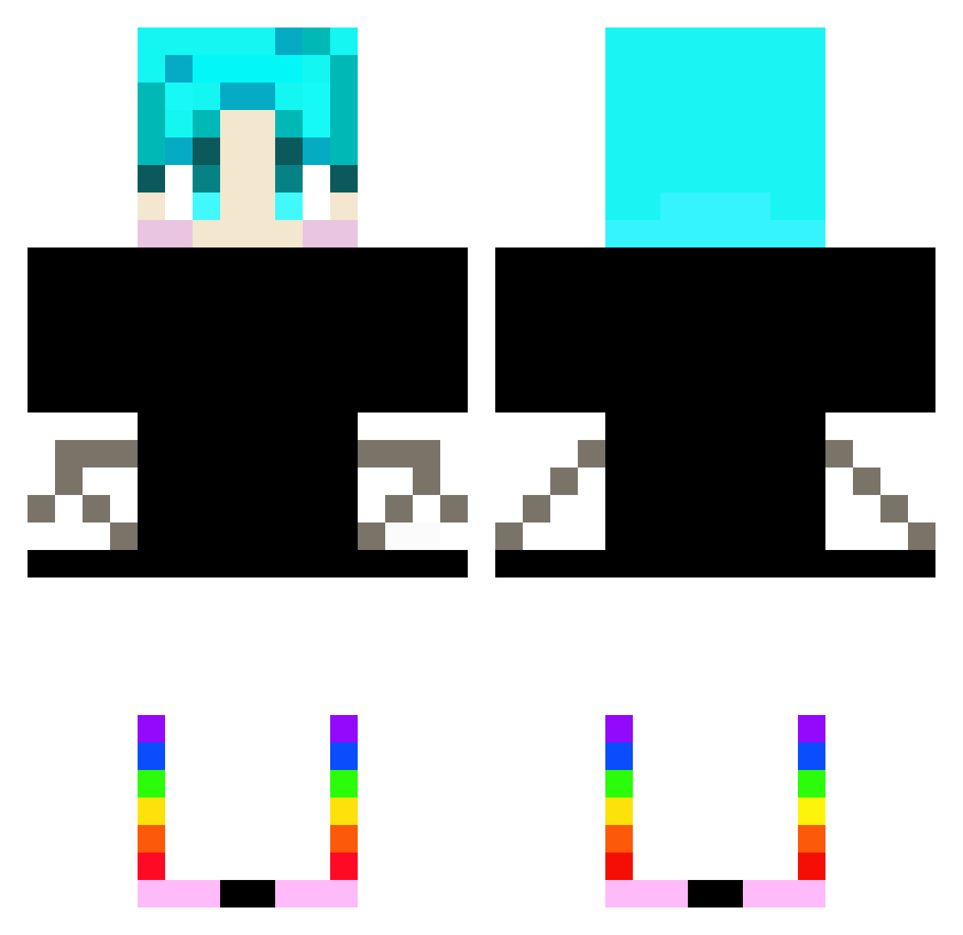 doyeon1224 Minecraft skin, front and back view