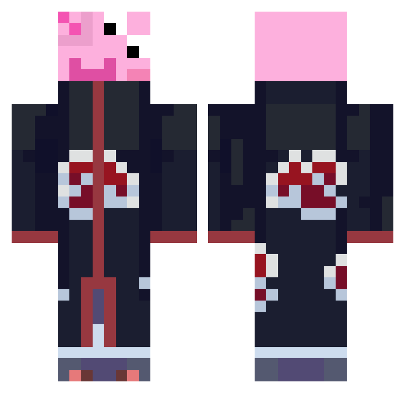 imamunch322 Minecraft skin, front and back view