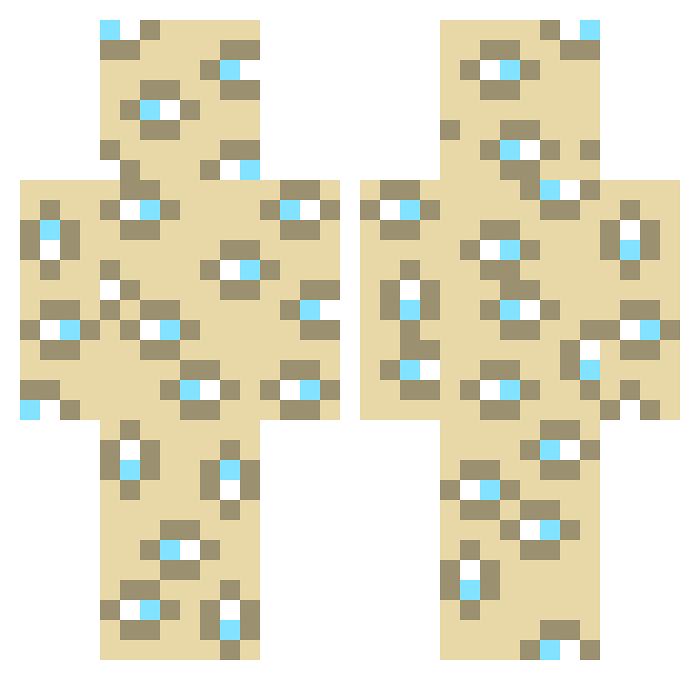 enmarcin Minecraft skin, front and back view