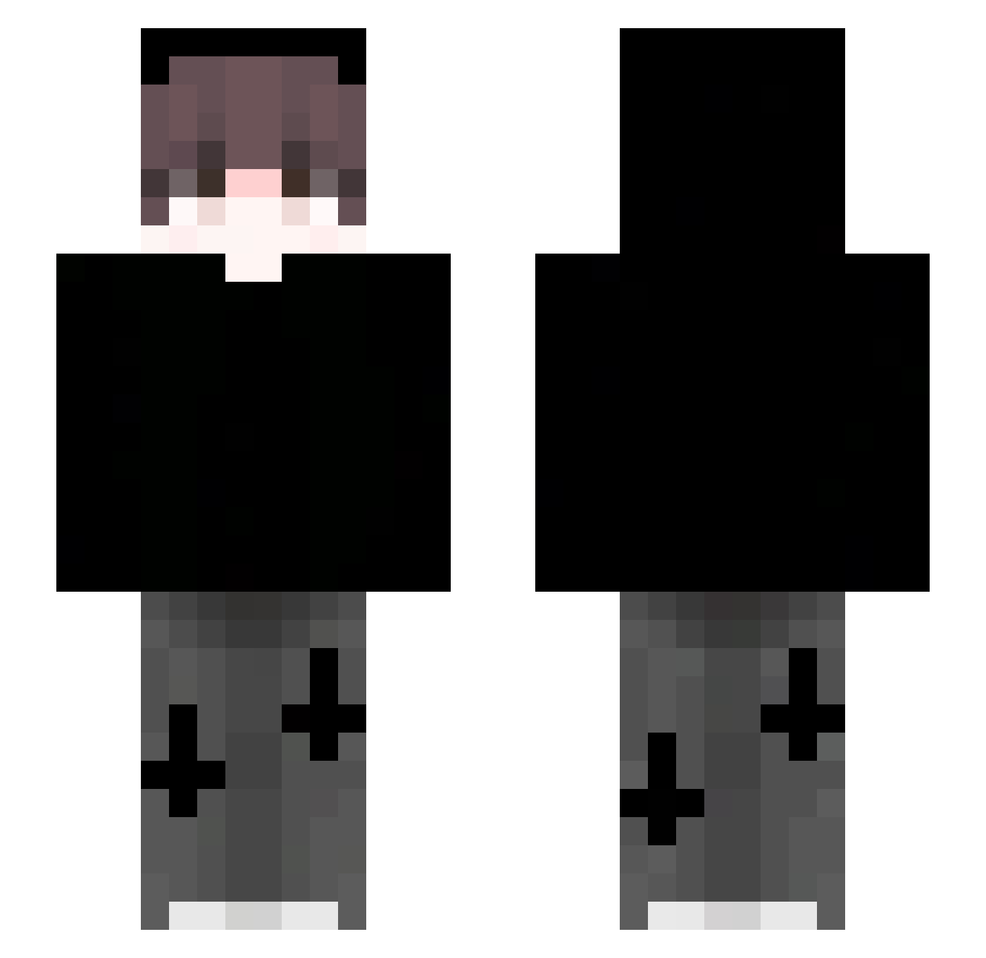 Hoschi_14 Minecraft skin, front and back view