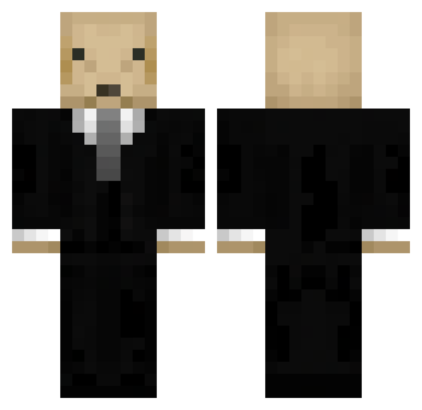 teroknor2346 Minecraft skin, front and back view