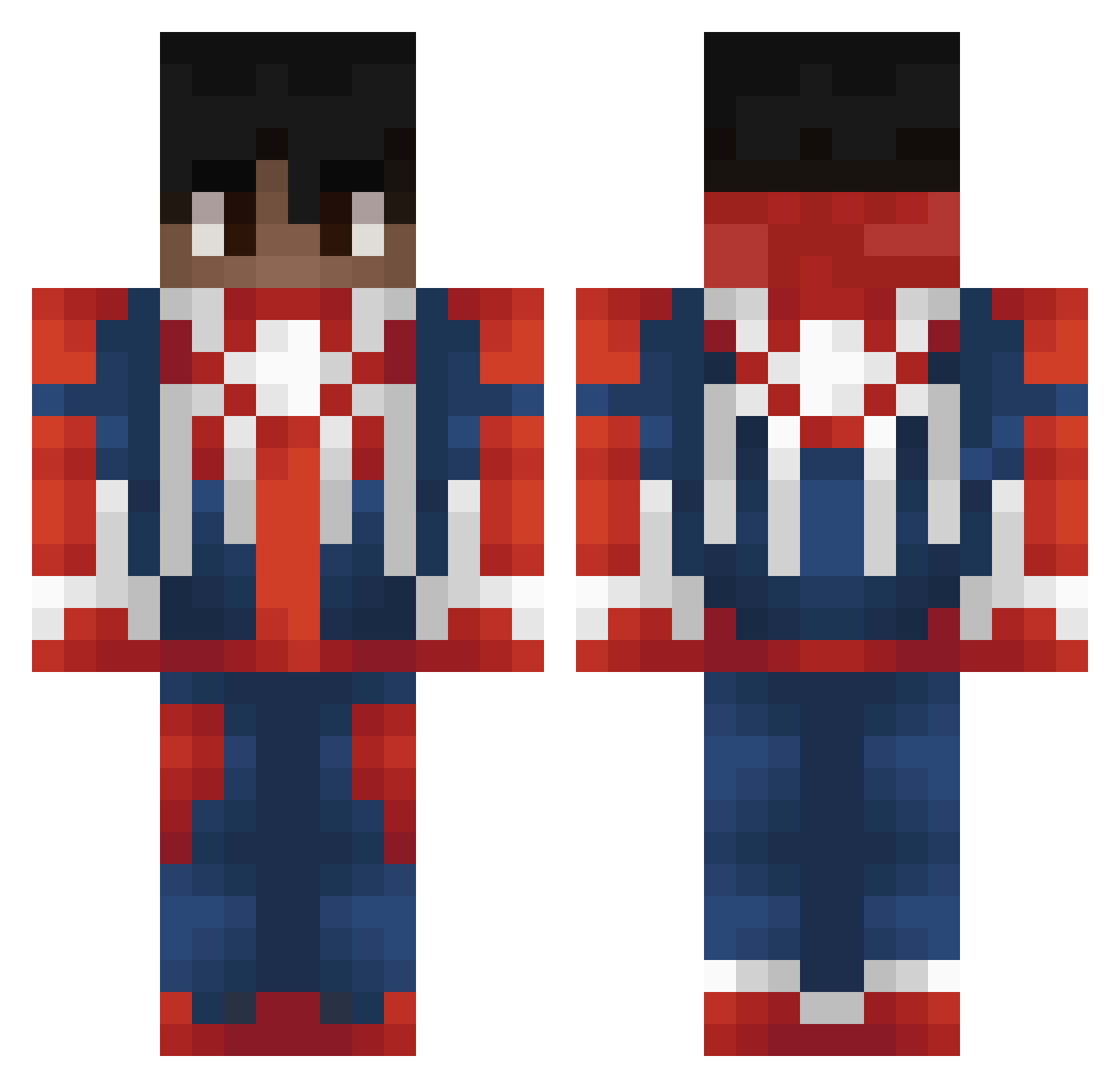 LeBron_James07 Minecraft skin, front and back view