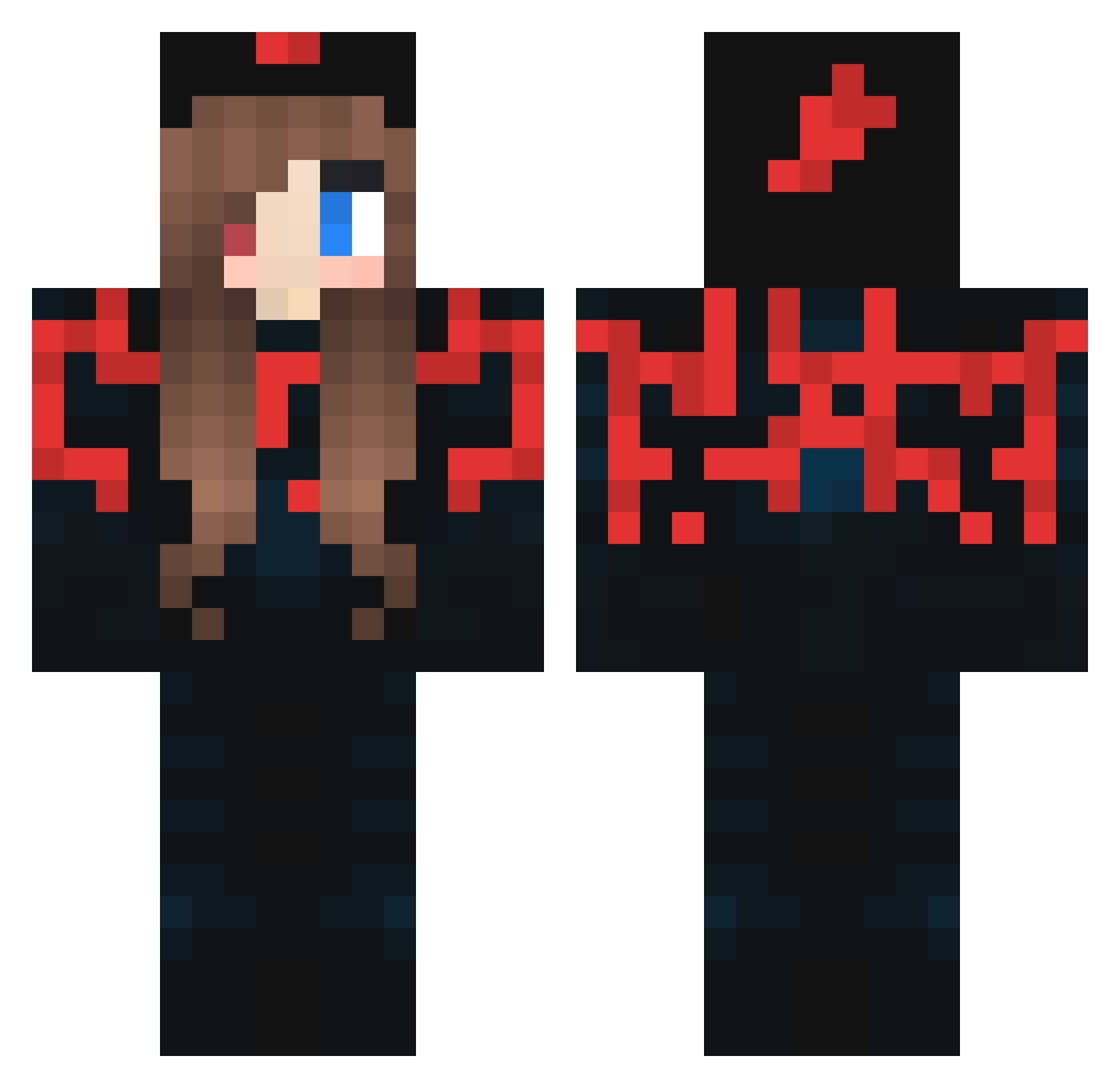 v1nweh Minecraft skin, front and back view