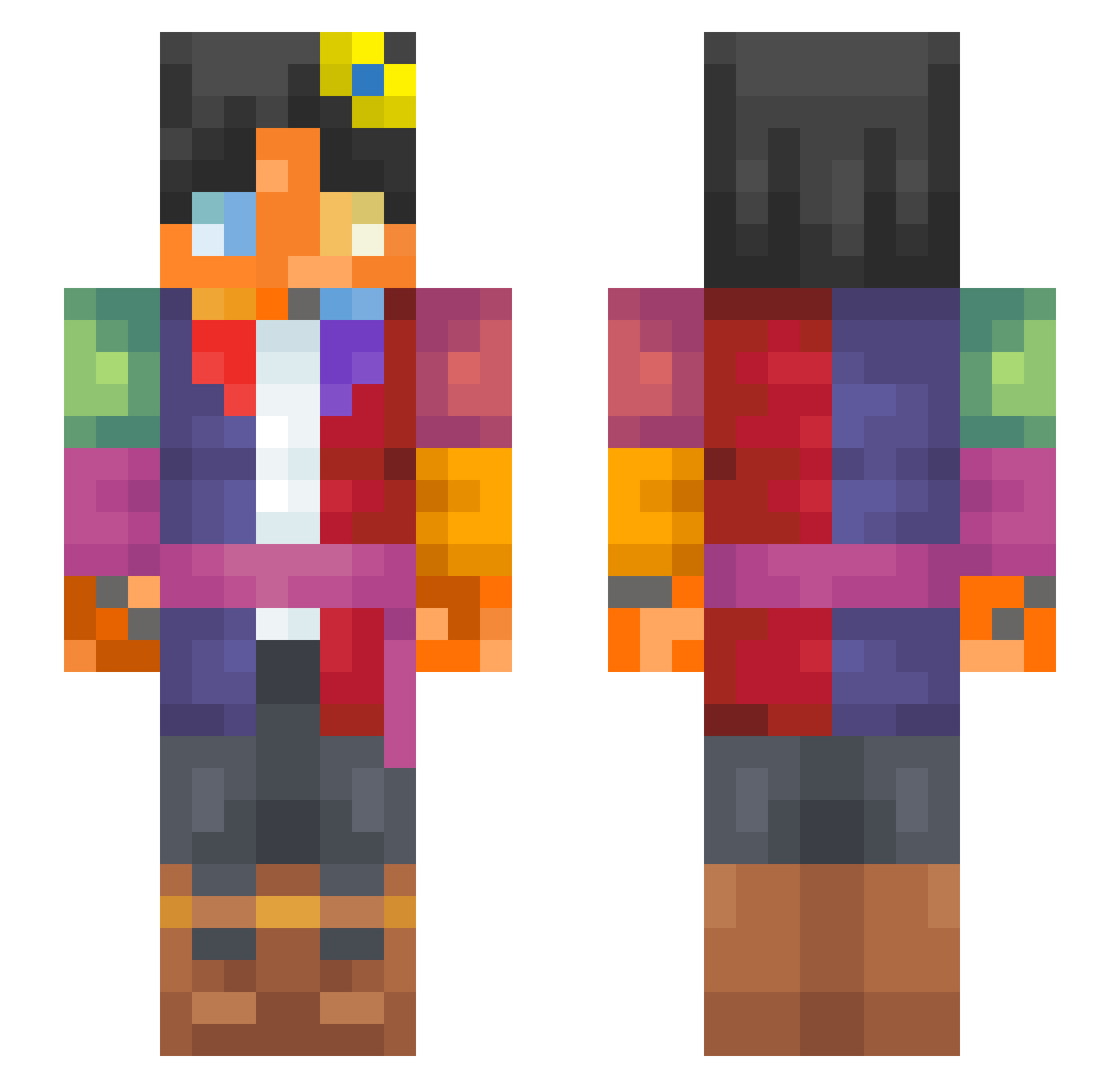 Samuel_93SP Minecraft skin, front and back view