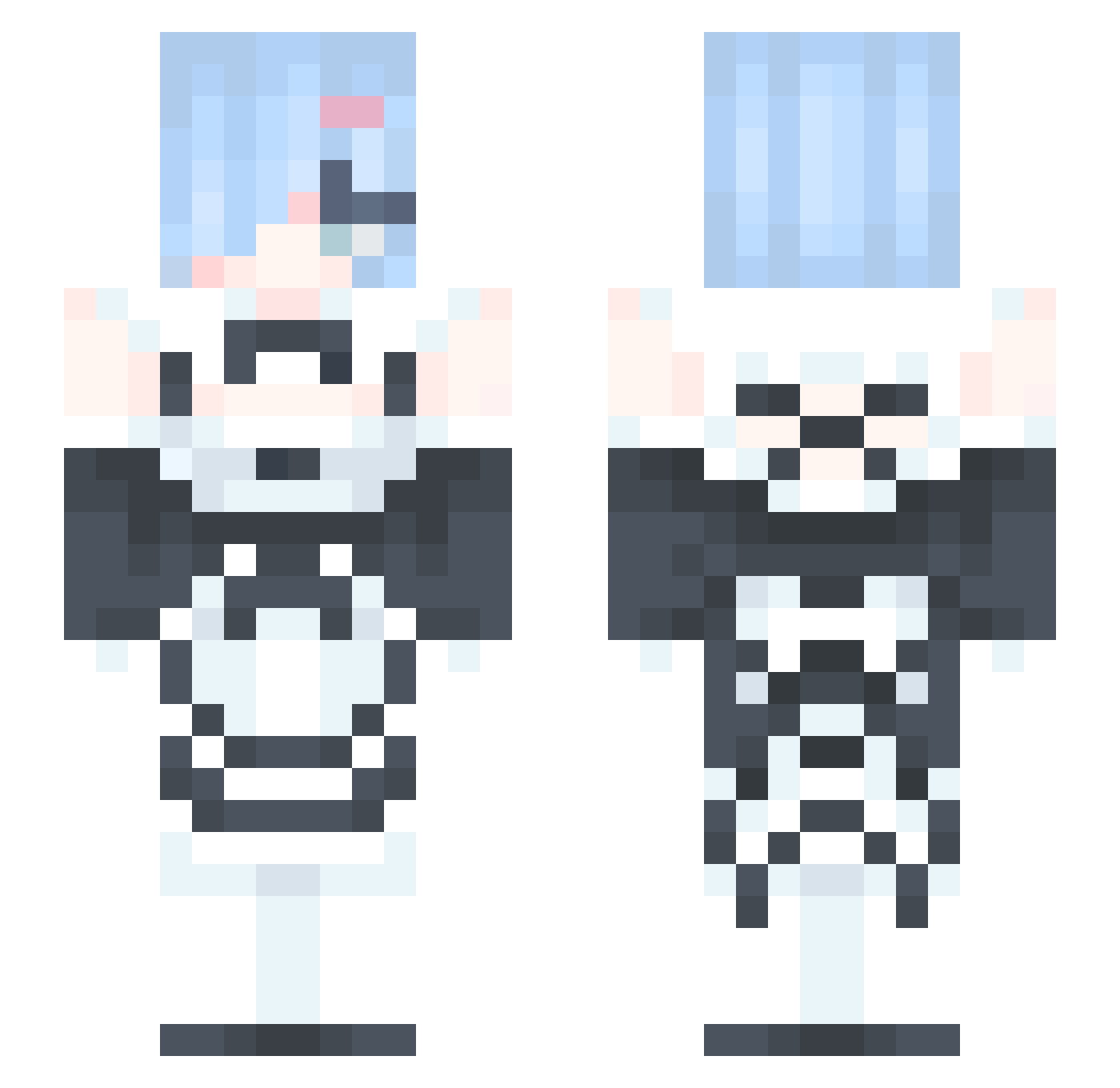 naranja_1234321 Minecraft skin, front and back view