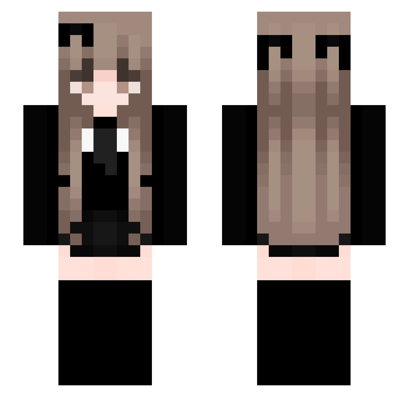 kennyk8924 Minecraft skin, front and back view