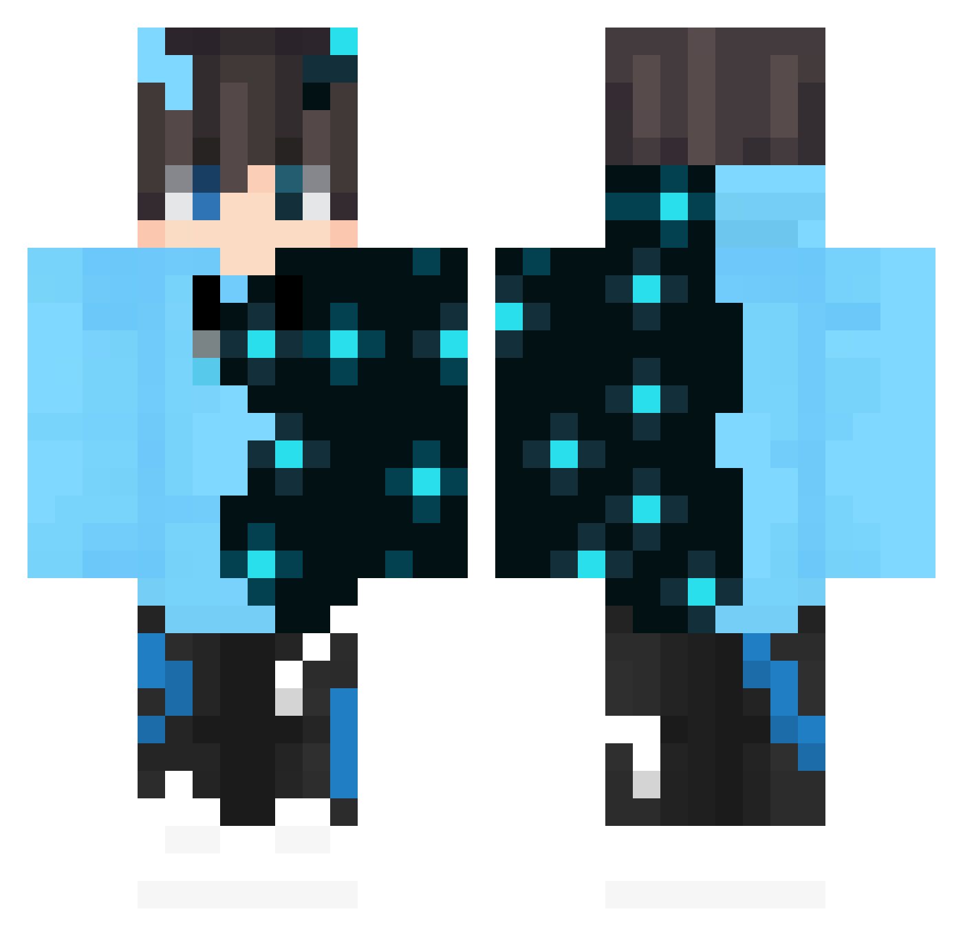 Levis_Player Minecraft skin, front and back view