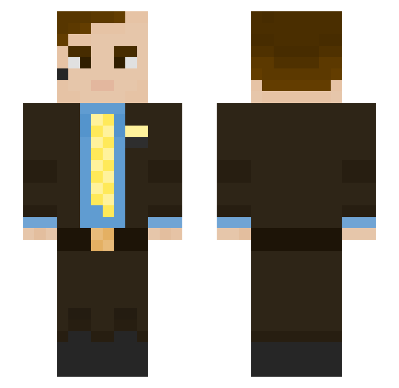 sirarthur__ Minecraft skin, front and back view