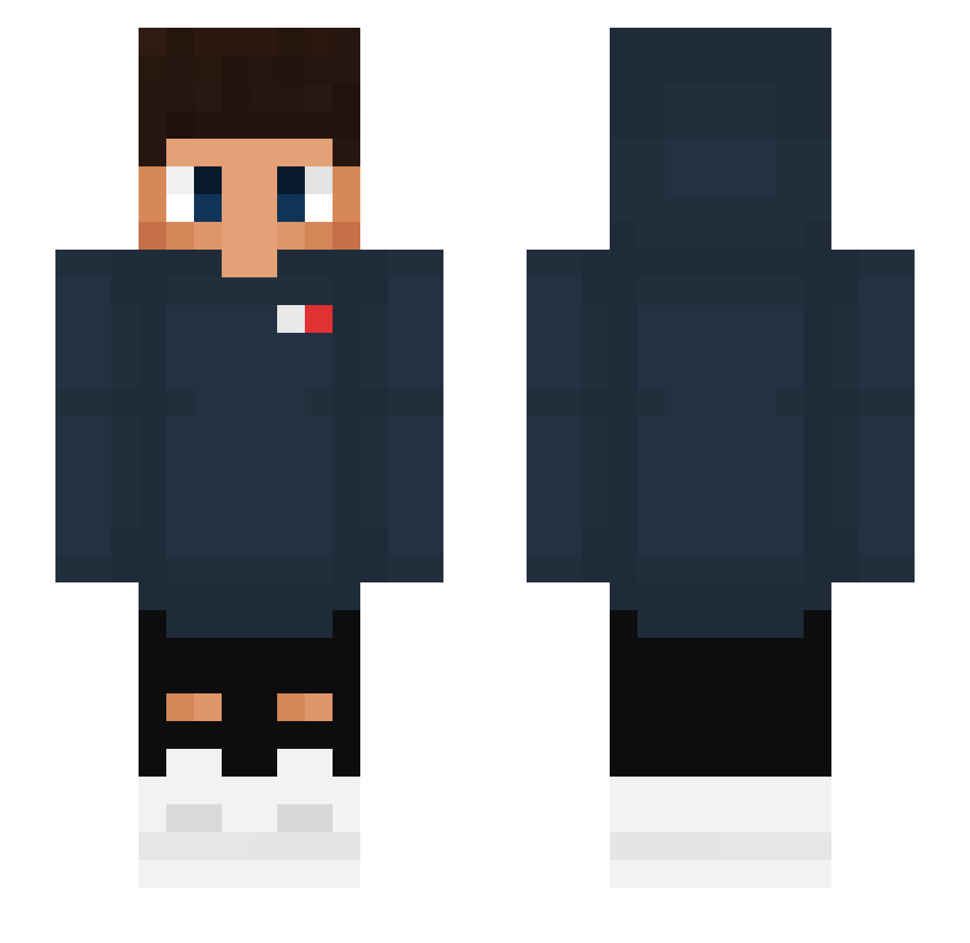 i1bxndz Minecraft skin, front and back view