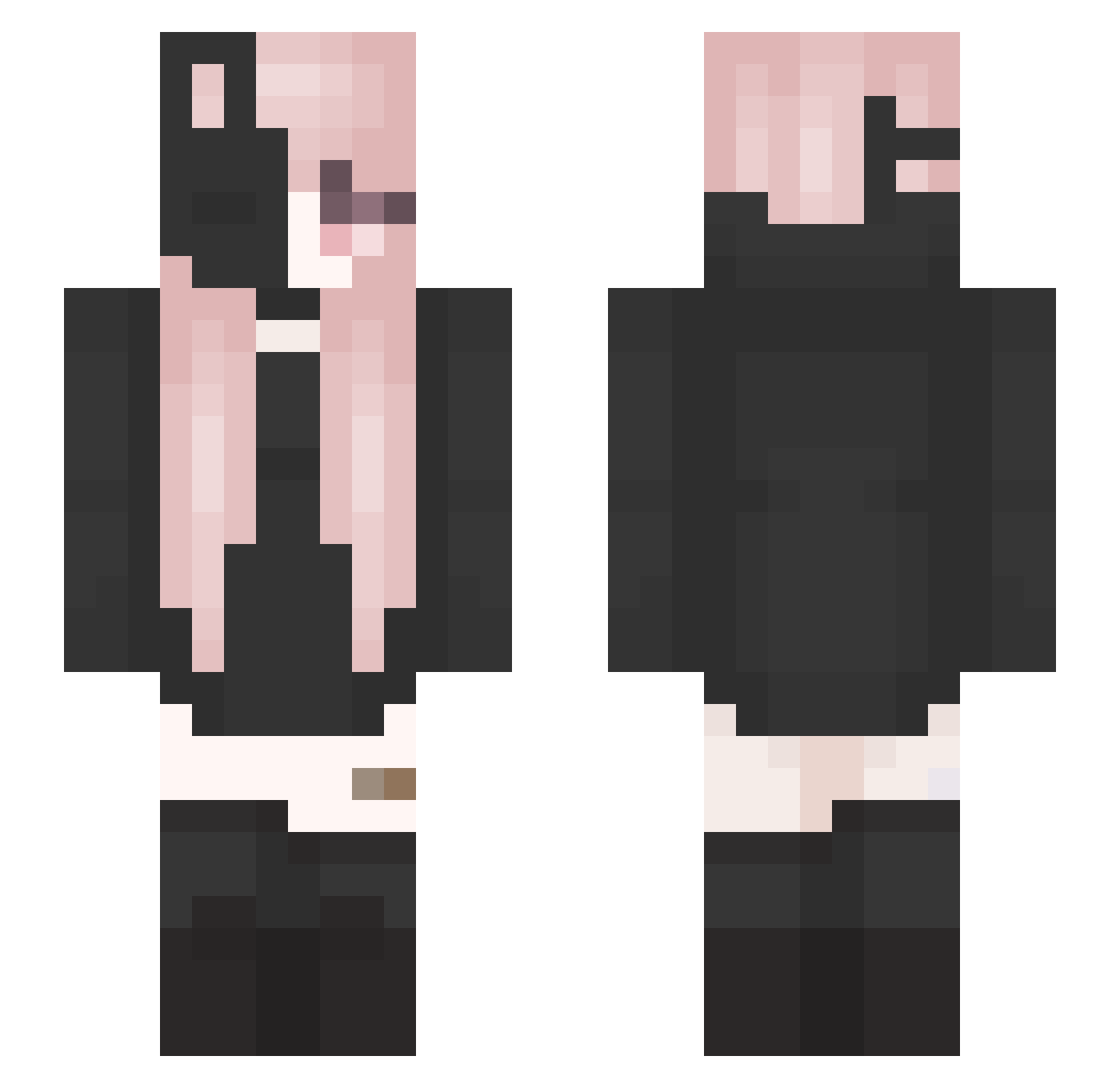 Leenay_ Minecraft skin, front and back view