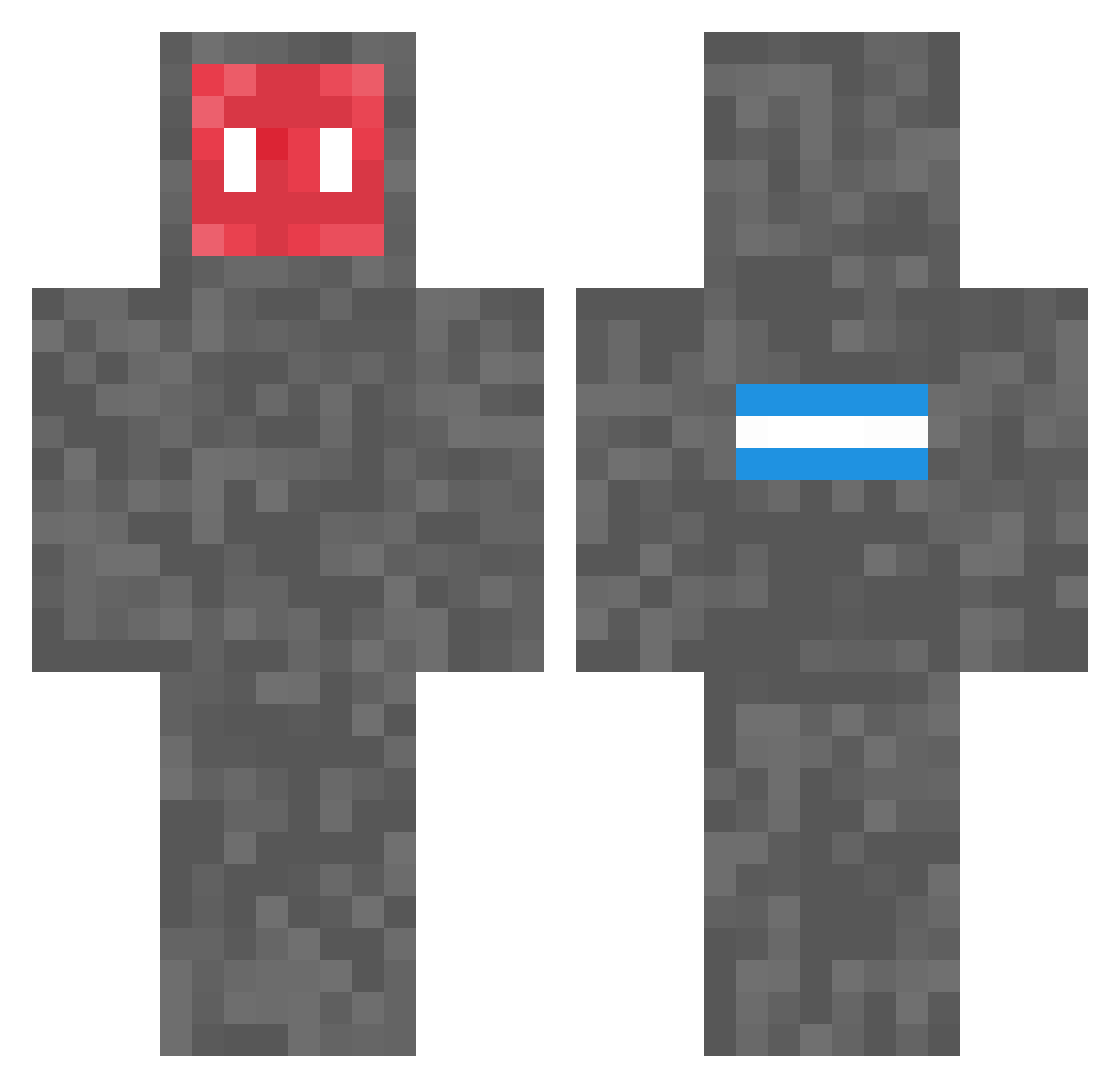 LIO_T Minecraft skin, front and back view